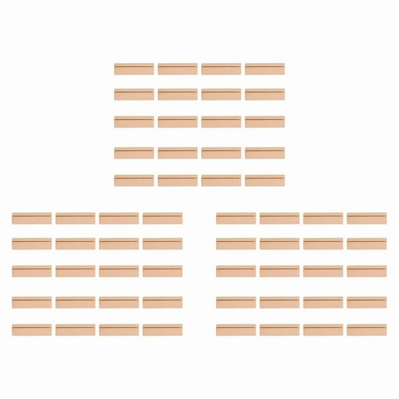 60PCS Wood Place Card Holders Wooden Table Number Stands Wedding Sign Rustic Message Name S Display Stand