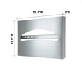 thumbnail image 3 of Alpine Industries Half-Fold Toilet Seat Cover Dispenser, Brushed, Wall Mountable, Stainless Steel, 3 of 4