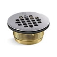 thumbnail image 3 of Kohler K-22675-BL Round Brass Shower Receptor Drain, Matte Black, 3 of 3