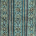 thumbnail image 1 of Ahgly Company Indoor Square Abstract Light Blue Modern Area Rugs, 7' Square, 1 of 4