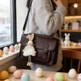 thumbnail image 5 of Easter Bunny Hanging Ornament – Colorful Macaron Bunny Figurine with Skirt for Tabletop or Wall Decor, Spring Easter Decoration for Baby Shower, Tea Party, Home Display, 5 of 5
