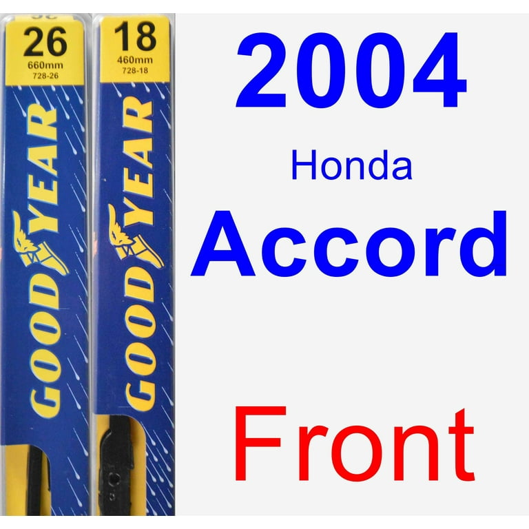2004 honda accord windshield wipers size deals