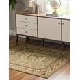 thumbnail image 4 of Unique Loom Versailles Medallion Floral Rug 6' x 6' Square Green/Ivory, 4 of 10