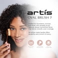 thumbnail image 2 of Artis Elite Oval 7 Makeup Brush, Luxury Synthetic Brush for Foundation, BB Cream, SPF, Contour, Liquids, Powders, and Creams, Willow, 2 of 6