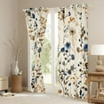 thumbnail image 3 of Manfei Teens Chic Flowers Girl Curtains Pack of 2 (42x84 Each),Botanical Plants Curtains Blackout,Spring Graden Bedroom Curtains,Microfiber Bedroom Decor, 3 of 6