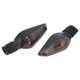 thumbnail image 2 of 12V Motorcycle Turn Signal Light Orange Red Light High Brightness Blinker Indicator Lamp Replacement for DUCATI Monster Streetfighter Gray, 2 of 5