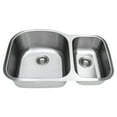 thumbnail image 4 of WELLS SINKWARE Craftsmen Series 32'' L x 21'' W Double Basin Undermount Kitchen Sink with Basket Strainers and Grids, 4 of 5
