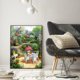 thumbnail image 4 of Wdftyju Juego de pintura de diamante 5D con bordado de taladro cuadrado completo DIY para jardín tranquilo, decoración del hogar Wdftyju 3rl9ww7us5nn8xj9, 4 of 9