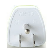 Holloyiver Universal Three-pin EU AU UK Germany to US Power Travel Plug Adapter, 250V 10A Universal AU UK EU to US AC Power Plug Travel Power Socket Adapter Converter Outlet
