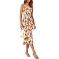 thumbnail image 6 of PRETTYGARDEN Women's Summer Floral Midi Tank Dress Sleeveless Strappy Ruffle Hem Smocked Bodycon Dresses, 6 of 8