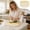 Yellow YE, variant on Naittoop Plastic Bear-shaped Cutting Board for Kitchen,Chopping Boards Non-Slip for Cooking Camping Dishwasher Safe, Reversible, with Grip Handle,11.9*11.9 in,White