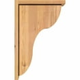 thumbnail image 3 of 7 1/2"W x 14"D x 22"H Carmel Smooth Corbel w/Backplate, Western Red Cedar, 3 of 9