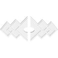 thumbnail image 2 of 28"W x 18 5/8"H x 4"ID x 8 3/4"C x 1"P Zoe Architectural Grade PVC Contemporary Ceiling Medallion, Two Piece, 2 of 11