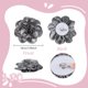 thumbnail image 2 of Polyester Flower Brooches with Platinum Tone Iron Pins Silver 180mm, 2 of 5