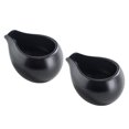 thumbnail image 1 of 2 jarras de cerámica para café, leche y crema, para servir salsas, cuencos para mojar, taza para café con leche, color negro, 1 of 6