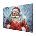 thumbnail image 2 of 8x12 inch Decorative Paintings On The Wall Santa Claus & Hearts,Living Room,Bedroom Festival Decor Accessory,Family Living Room,Kid Room,Cafe,Man Cave Decoration Wall Art Canvas Prints Gift, 2 of 6