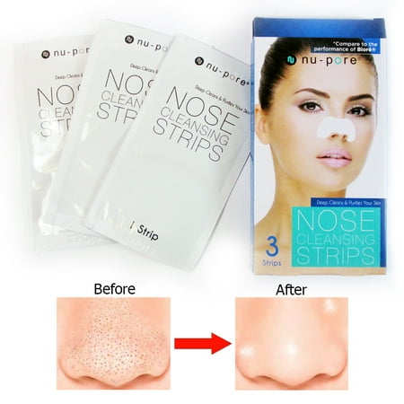 3 Pc Nu-Pore Nose Pore Cleansing Strips Blackhead Remover Peel Off Strip (Best Blackhead Removal Strips)