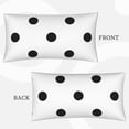 thumbnail image 7 of King Pillow Cases Standard Size - black polka dots white Soft Envelope Closure Microfiber Block Print Pillow Cover, Wrinkle Stain Resistant Travel Pillow Covers Standard Size 20x36in, 7 of 7