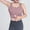 Pink, variant on Women's Solid Color Sports Bra with Pockets - Yoga, Gym, Everyday Wear Navy 2XL