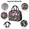 thumbnail image 4 of Womens Pioneer Flower Floral Print Pattern Lunch Box for Work,Insulated Lunch Bag for Women,Loncheras Para Mujer,Leakproof Adult Lunch Bag for Work,Beach,Travel,Picnic,Camping, 4 of 7