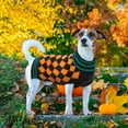 thumbnail image 5 of QBLEEV Pet Clothes The Halloween Orange Plaid Dog Sweater, Dog Knitwear Apparel, Pet Sweatshirt for Small and Medium Dogs, 5 of 7