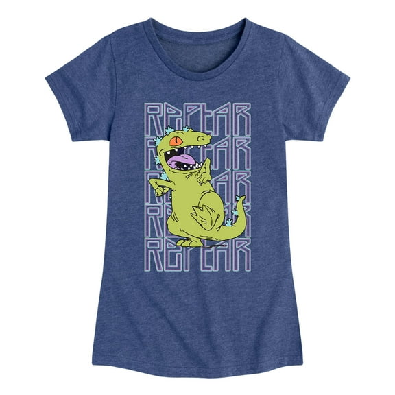 Rugrats - Reptar Repeat Art - Toddler And Youth Girls Short Sleeve Graphic T-Shirt
