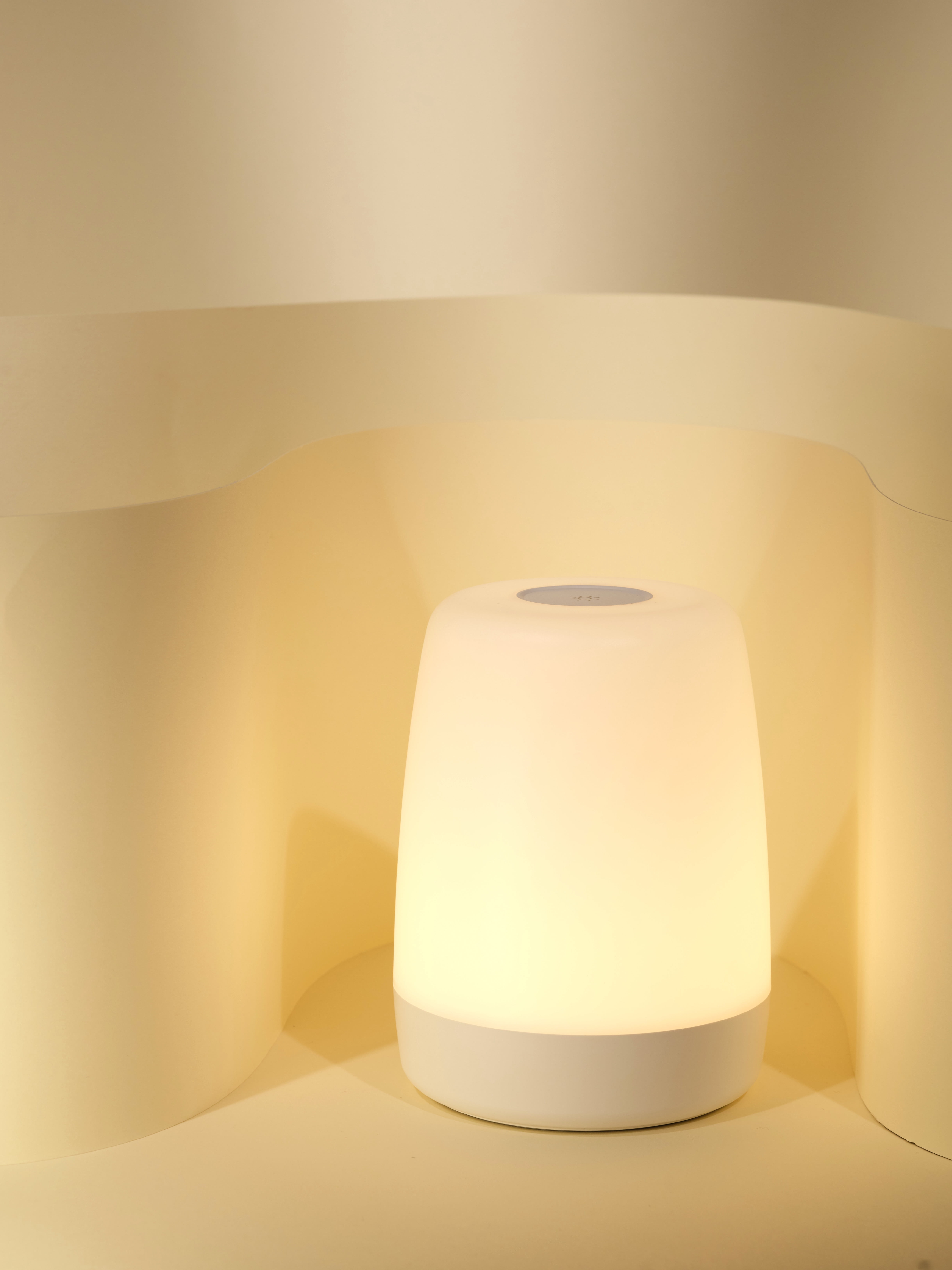 Luna Portable Night Light by Bebcare, Multi-Color Soft Ambient Light, Adjustable Brightness, USB-C Charging, Touch Control, Ideal for Nursery, Bedroom