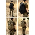thumbnail image 4 of Sonducket para deportes al aire libre Bolsa grande impermeable Multi bolsillo Hombros Mochilas ajustables de gran capacidad Mochilas de mochilero Camuflaje verde, 4 of 6