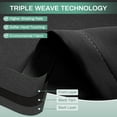 thumbnail image 4 of Lapalife Outdoor Patio Curtains Waterproof, Tab Top 52" x 108" Blackout Privacy Thermal Insulated Curtains for Pergola Porch, 1 Panel, Black, 4 of 7
