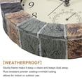 thumbnail image 6 of 10 Inch Waterproof Silent Analog Wall Clock For Indoor Outdoor Patio Pool Garden, 6 of 9