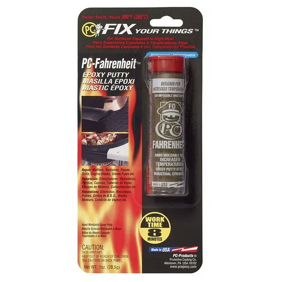 PC Products PC-Fahrenheit Hi-Temp 1 oz Epoxy Adhesive, Brown (25543)