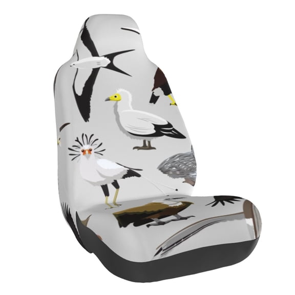 Rateoe Animal Bird Print Car Seat Cover,Elastic Car Seat Protector,Washable Durable Automotive Seat Cover Car Interior Accessories