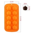 thumbnail image 2 of Halloween molde para hornear galletas chocolate mago sombrero cráneo bandeja de hielo DIY epoxi calabaza forma, 2 of 7