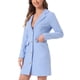 thumbnail image 4 of Vestido Blazer Casual para Mujeres INSPIRE CHIC con Solapa Notch, Vestidos de Oficina, S Azul, 4 of 6