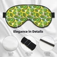 thumbnail image 4 of Salouo Kiwi Fruits Summer Pattern Sleep Mask,Sleep Eye Mask & Blindfold Eye Sleep Shade Cover with Elastic Strap Soft Eye Cover Eyeshade for Night Sleeping Travel & Nap, 4 of 7