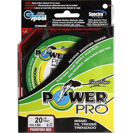 Power Pro Fishing Line - Red, 150 yards, 20 lbs