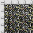 thumbnail image 2 of oneOone Cotton Poplin Black Fabric Video Game Dress Material Fabric Print Fabric By The Yard 42 Inch Wide, 2 of 6