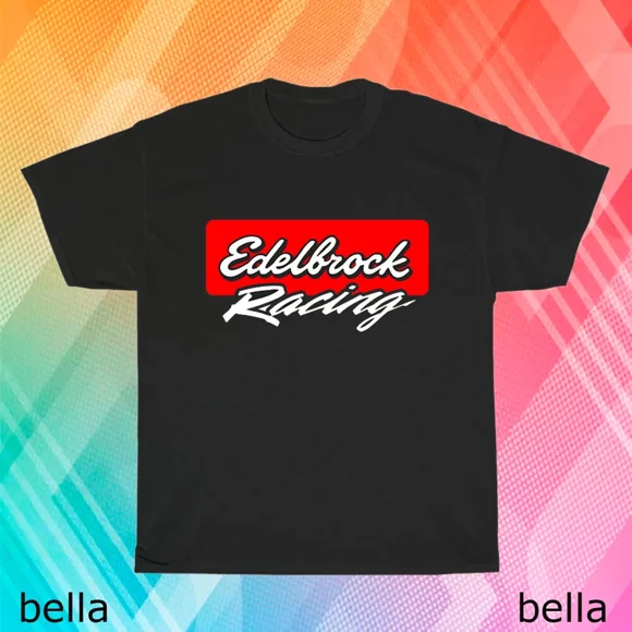 New Edelbrock Shock Racing Logo T-Shirt Funny Size S to 5XL | eBay