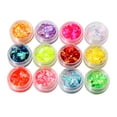 thumbnail image 2 of opvise 12 Colors UV Gel Nail Art Glitter Dust Powder Shimmers Acrylic Tip DIY Decor, 2 of 8