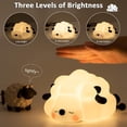 thumbnail image 2 of Baby Night Light, Lamb Children's Night Light USB Rechargeable Silicone Bedside Lamp with Timer Function Kawaii Silicone Baby Night Lamp for Baby Nurs, 2 of 5