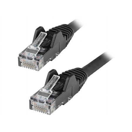 UPC: 0065030892247 | StarTech.com N6LPATCH10BK 10ft (3m) CAT6 Ethernet Cable – LSZH (Low Smoke Zero Halogen) – 10 Gigabit 650MHz 100W PoE RJ45 UTP Network Patch Cord Snagless w/Strain Relief – Black CAT 6  ETL Verified (N