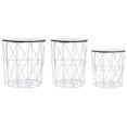 thumbnail image 1 of vidaXL Coffee Table 3 pcs White, 1 of 5