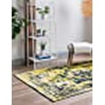 thumbnail image 5 of Unique Loom 3137840 8 x 10 ft. Salle Garnier Sofia Rectangular Rug, Navy Blue, 5 of 5