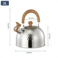 thumbnail image 2 of Whistling Stainless Steel Kettle For Camping 2L 3L 4L For Stove Top Use, 2 of 9