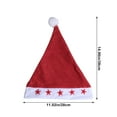 thumbnail image 3 of Dongrere Santa Hats Adult for Party Outfits Comfortable Santa Hat for Christmas Parties Thickened for Men & Women, 3 of 6
