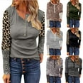 thumbnail image 3 of Gvmfive Women Long Sleeve V Neck Tops Button Up Shirt Blouse, 3 of 4