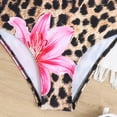 thumbnail image 5 of Weebloom Swimming Suit For Little Girls Two Piece Swimwear Leopard Printed Bathing Suit For Kids Summer Swimming Suit Beach Pool Wear Khaki 7-8 Years, 5 of 7