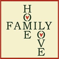 Family Home Love Sign Stencil - Reusable Laser Cut Mylar Template for Painting Home Decor Crafts Signs Home Inspiration Holiday - The Artful Stencil