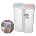 thumbnail image 2 of Xingzhi Boîte de Rangement en Plastique Compartimentée Transparente Sans BPA 2500ml Ovale, 2 of 8