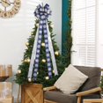 thumbnail image 2 of PENGXIANG Christmas Tree Topper Bow Office 1PC DIY Home Hanging School Holiday  Bows, 2 of 11